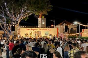 Concierto de tres bandas en la Plaza de Las Nieves en Lomo Magullo/Francisco Javier Santana.